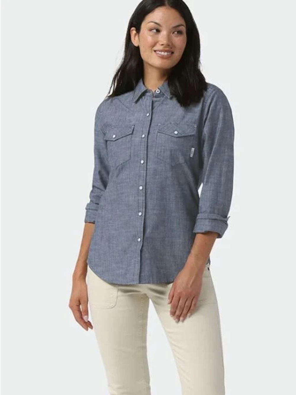 Stio Women’s Ashton Chambray Button-Down Shirt, Sz XS